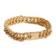 thumbnail image 5 of Pulsera Cubana De Acero Titanio, Moda Punk Dorada Para Mujeres, Ni?as, Pareja, 5 of 5