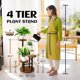 thumbnail image 2 of Soporte para plantas AUGOSTA, esquina, madera, metal, 4 niveles, para interiores y exteriores, 2 of 8