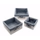 thumbnail image 2 of Caja Organizadora Panera Set 3 Pza C/Genero Cuadr. Blanca, 2 of 3