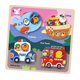 thumbnail image 1 of Rompecabezas De Animales De Madera Juguete De Desarrollo De Habilidades Motoras Finas Para Bebés Y Niños Camión De Bomberos Para Niños Pequeños, 1 of 5