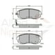 thumbnail image 2 of Pastillas Freno para auto Toyota GT 86 2012-2021 Delantero, 2 of 3