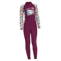 Ioensy - Trajes De Neopreno Para Niños Protección Uv Cuerpo Completo Traje De Baño De Verano De Una Pieza Púrpura M