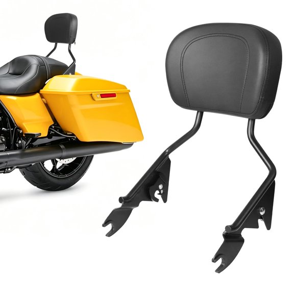 Respaldo AUFER Touring 2009-2026 Negro con Almohadilla