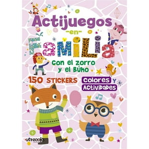 Zig Zag - Libro Actijuegos - Con El Zorro Y El Buho /28 Páginas De 21 X 29,5 Cm. Tapa De Cartulina Plastificada Y Abrochada.