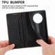 thumbnail image 5 of Funda tipo cartera con bloqueo RFID para Realme 14 Pro Con tapa abatible, portatarjetas, cierre magnético, TPU y soporte Negro, 5 of 6