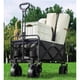 thumbnail image 3 of Carro Plegable PWRFitness Negro con Ruedas Gruesas para Camping, Compras y Jardín, 3 of 3