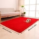 thumbnail image 4 of Alfombra moderna de pelo rojo, 1,52 m x 2,13 m, suave y esponjosa, antideslizante, 4 of 5