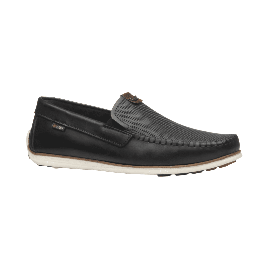 Mocasines Pegada Negro De Hombre 142002-02 - Talla 42