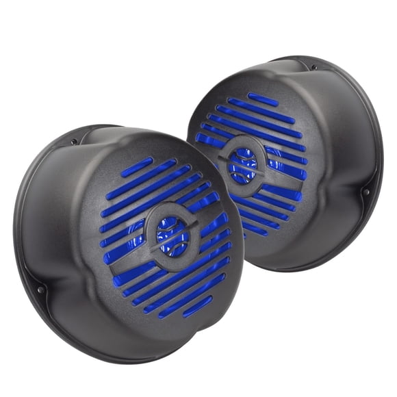 Parlantes Magnadyne de 13 cm resistentes al agua con LED, juego de 2