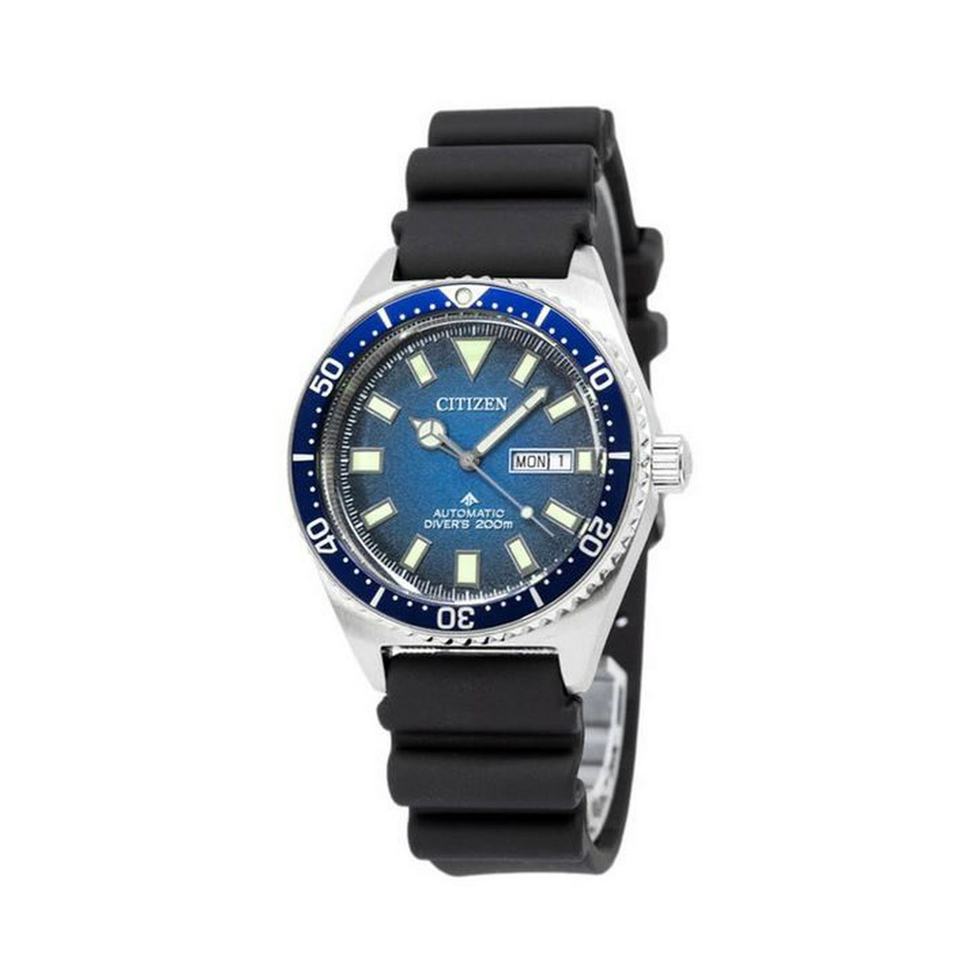 Reloj Citizen Promaster Rubber Strap Blue Dial Automatic Diver's Ny0129-07l 200m Men's Watch