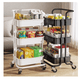 thumbnail image 2 of Carro Organizador Mueble Estante De Almacenamiento 3 Niveles Blanco, 2 of 2