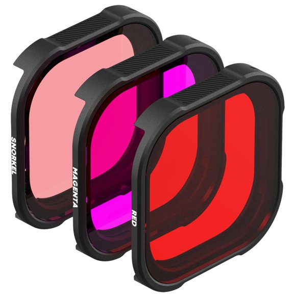 Filtros de Lente para Cámara PolarPro Paquete de 3 Filtros Rojos para GoPro Hero13