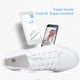 thumbnail image 3 of Zapatilla Obtaom Play Fashion para mujer de lona blanca lavada, 3 of 7