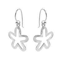 Fershop - Aros De Plata 925 Diseño Flores Martilladas