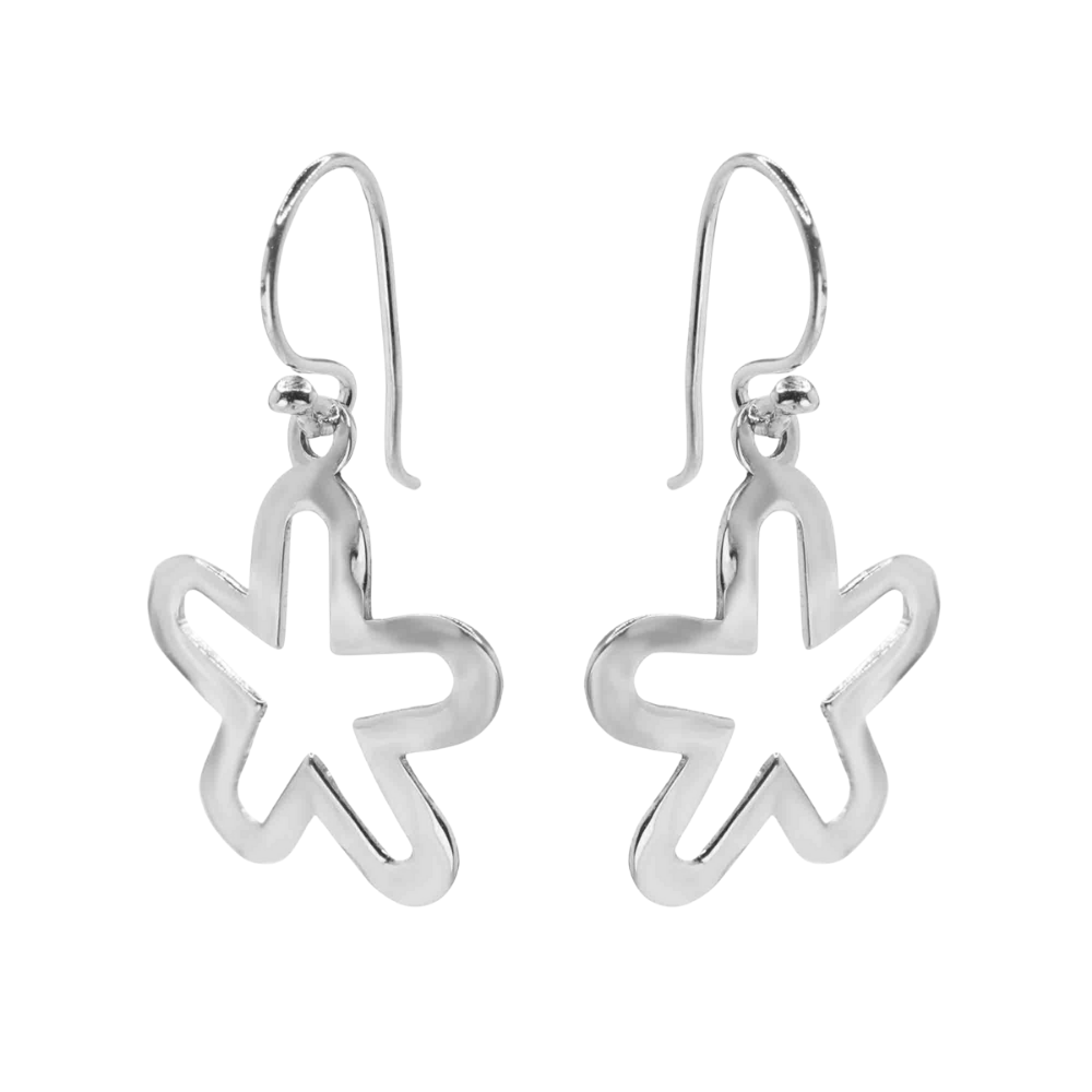 Fershop - Aros De Plata 925 Diseño Flores Martilladas