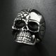 thumbnail image 2 of Anillo de Hombre Calavera Black Silver Moda Masculina 2019, 2 of 3