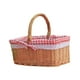 thumbnail image 2 of Cesta De Picnic De Mimbre Tejida Cesta De Almacenamiento Rural Para Verduras Playa Sin Tela, 2 of 5
