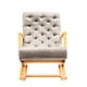 thumbnail image 3 of Silla Mecedora Con Apoya Brazo Felpa Gris, 3 of 3