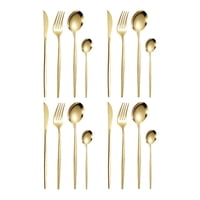 Bothyi - Juego De Cubiertos De Cocina Cubiertos Multiusos Para Vacaciones Diarias Año Nuevo Chino Dorado 16 Piezas