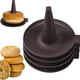 thumbnail image 2 of Molde de donut para hornear,Conjunto de sartenes de donut,6 piezas de moldes de pastelería para sartenes de torta de bagel y donut (6 piezas, café), 2 of 3