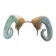 thumbnail image 1 of Diadema HMS Superlite RAM Horns color canela pintada a mano, 1 of 4