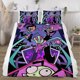thumbnail image 2 of Invader Zim Face on print Soft Bed Set Lightweight 3 Pieces Bedding Sets for All Season Comforter Set Easy Care, 2 of 5