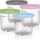 thumbnail image 1 of 4 vasos para helado, recipientes con tapa para pintas Ninja Creami, seguros y a prueba de fugas, accesorios de cocina para máquina de helados de la serie NC301, NC300 y NC299AMZ., 1 of 5