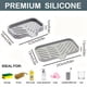 thumbnail image 2 of Upgrade Your Kitchen with our Amazingly Durable 1pc Silicone Soap Tray and Sponge Dish with Soap Dispenser and Scrubber Brushes Holder - Perfect Size, Water-saving, and Convenient to Use and Clean!, 2 of 4