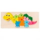 thumbnail image 1 of Infant Jigsaw Puzzle Toy, Wooden Three-dimensional Building Blocks, Digital Assembly Early Education Children Baby 1-3 Boys And Girls, 1 of 5