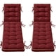 thumbnail image 1 of Cojín plegable para chaise lounge AMCATON 80 x 66 cm, paquete de 2, rojo, 1 of 8