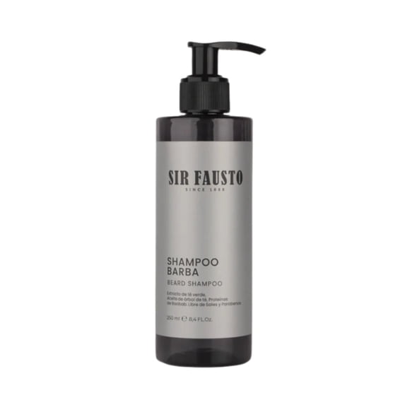 Shampoo para Barba Sir Fausto 250 ml – Limpieza, hidratación y frescura diaria
