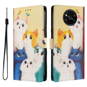 Foxdock Funda Tipo Cartera Para Xiaomi Poco X3/X3 Pro/X3 Nfc Con Soporte Y Correa – Diseño De Patrones Lindos