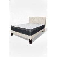 Vitelio - Cama King Plazas (Color) Europea Incluye Base+Respaldo+Colchon