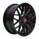 thumbnail image 1 of SET 4 LLANTAS 15x7 4X100/4X114 Et35 MOSES B-UC-RED, 1 of 1