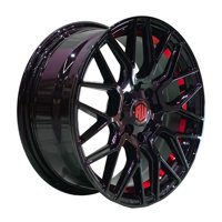 Force - Set 4 Llantas 15X7 4X100/4X114 Et35 Moses B-Uc-Red