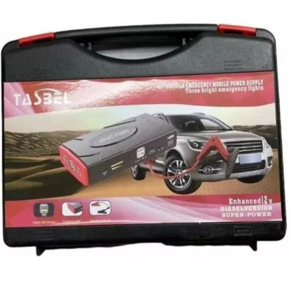 Partidor De Auto Batería Kit Powerbank Cargador Celular