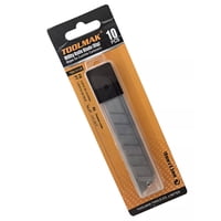 Toolmak - 10X Repuesto Hoja Cuchillo Cartonero Corta Cartón 18Mm Tmk