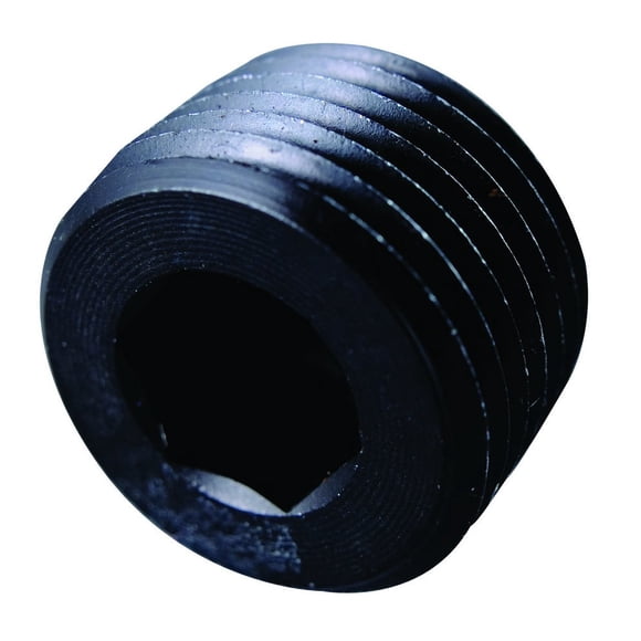 Conexión para manguera Fragola 493206-BL, aluminio negro 3/4 MPT