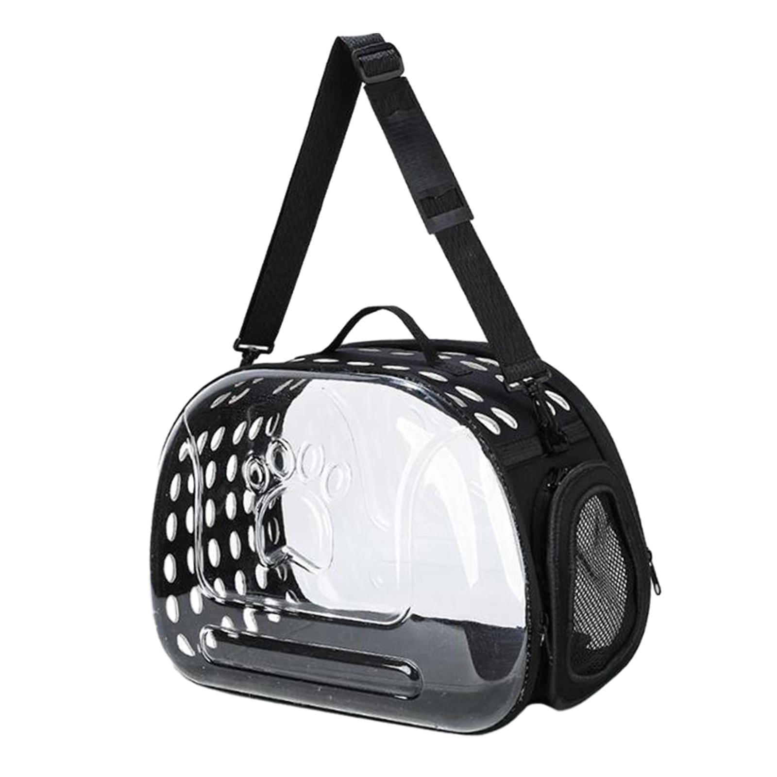 Magideal - Transportadores Plegables De Lados Suaves Para Mascotas, Bolsa De Transporte Portátil Para Gatos, Cómoda Y Transparente, Para Acampar, Perros Pequeños , L L