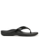 thumbnail image 3 of Sandalias Vionic Tide II Orthaheel de piel para mujer, color negro, talla 9, 3 of 9
