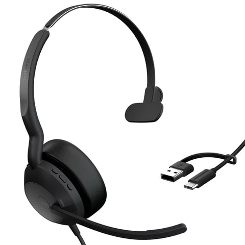 Audífono Con Cable Jabra Evolve2 50 De Un Solo Oído Con
