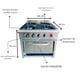 thumbnail image 2 of Cocina industrial con horno 4 platos, 2 of 7