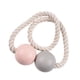 thumbnail image 4 of Cortina De Ventana De Cuentas De Madera Magnética Tie Back Pink + Grey, 4 of 5