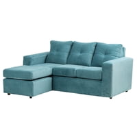 Muebles Altiro - Seccional Emanuel - Tela Felpa Turquesa