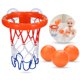 thumbnail image 1 of Juego de canastas de baloncesto para bañera Bath Toys para niños con 3 pelotas, 1 of 6