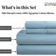thumbnail image 2 of Sábanas CHATEAU HOME COLLECTION Queen 100% Algodón Egipcio, 2 of 8