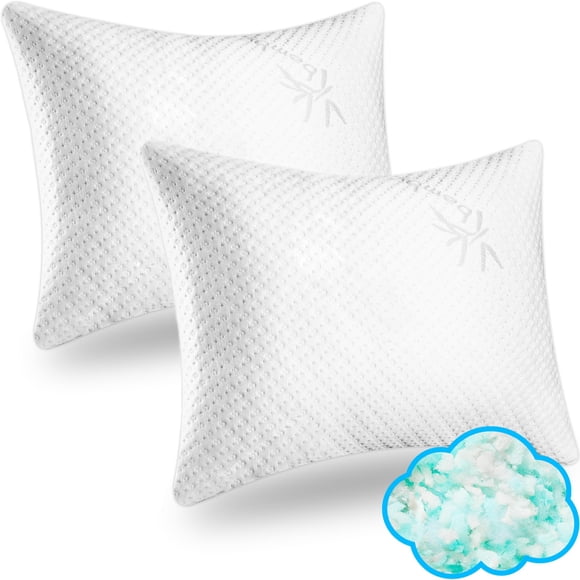 Paquete de 2 unidades de espuma viscoelástica Pillows Xtreme Comforts, ajustable
