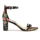 thumbnail image 2 of Sandalia de tacón Nine West Pruce2 para mujer, color negro, con estampado floral, talla 6, 2 of 2