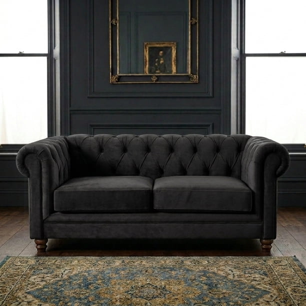 Sofa Florencia 2C Tela Velvet Chocolate