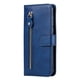 thumbnail image 5 of Funda con Cremallera para Motorola MOTO E20/E30/E40, Carcasa Cartera de Cuero PU con Soporte y Tarjetero, 5 of 6